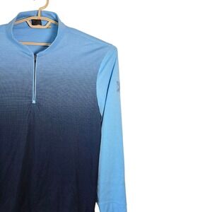 Greg Norman XL Play Dry Golf Pullover‎ Light Blue Long Sleeve Quarter Zip